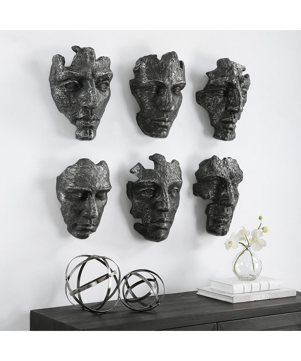 Self-Portrait Metallic Wall Decor, Set of 6
