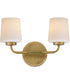 Durham 2-Light Sconce Natural Aged Brass