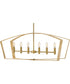 Sammi 6-Light Large Six Light Linear in Lacquered Brass