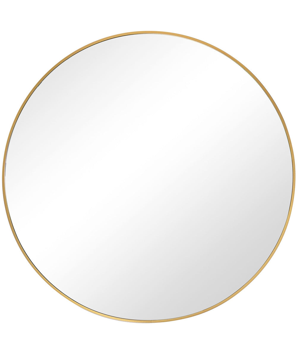 34x34" Wall Mirror in Brushed Gold