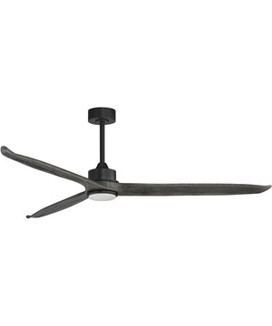 Woodwind 72 inch Solid Wood Blade Fan w LED Black