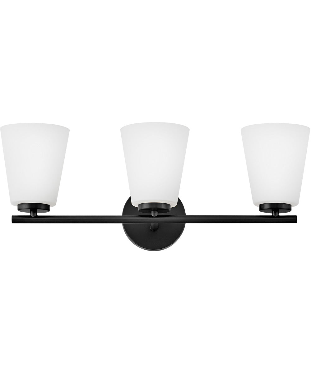Bri 3-Light Medium Three Light Vanity in Black