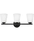 Bri 3-Light Medium Three Light Vanity in Black