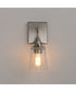 Hudson 1-Light Sconce Satin Nickel