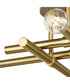 Arya 4-Light 20" Semi-Flush Mount Light Brushed Gold