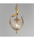 Firenze Single Pendant Gold Leaf