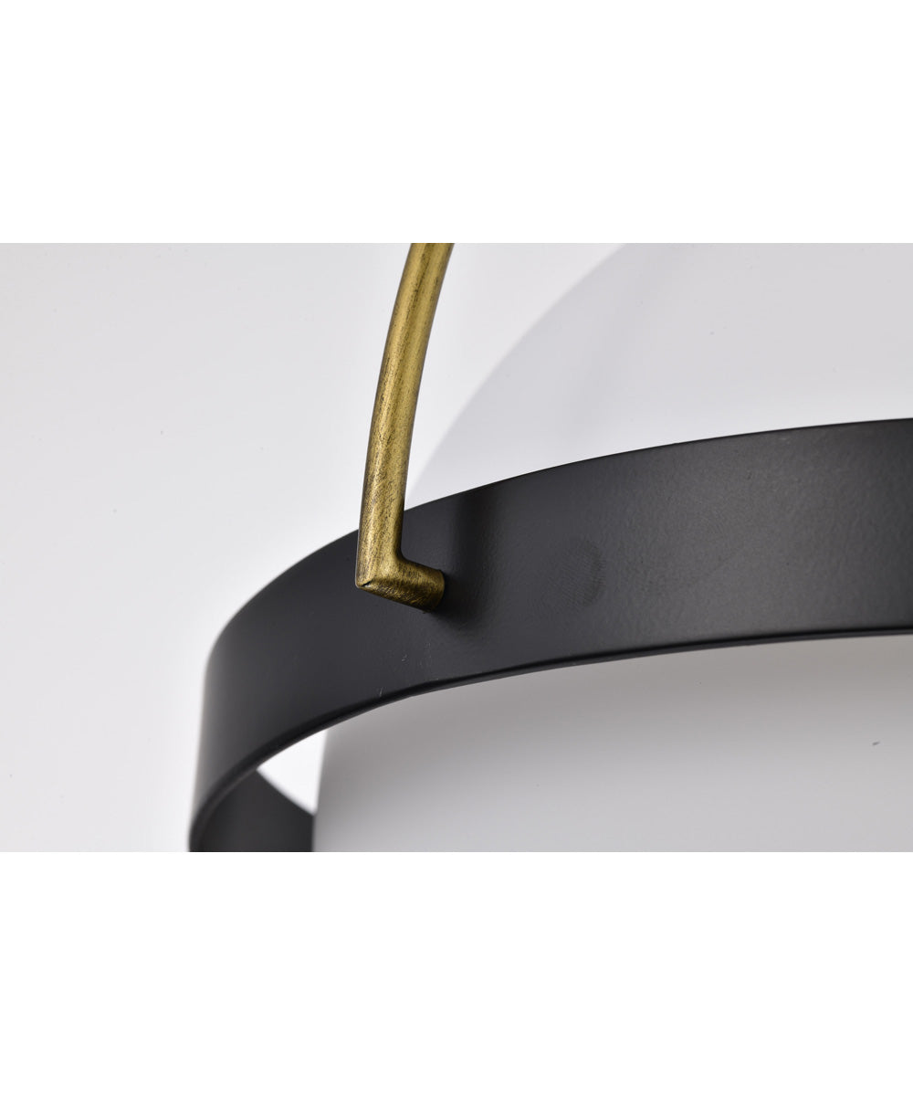 Lakeshore 1-Light Pendant Matte Black