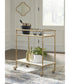 Plattfield Bar Cart Antique Gold