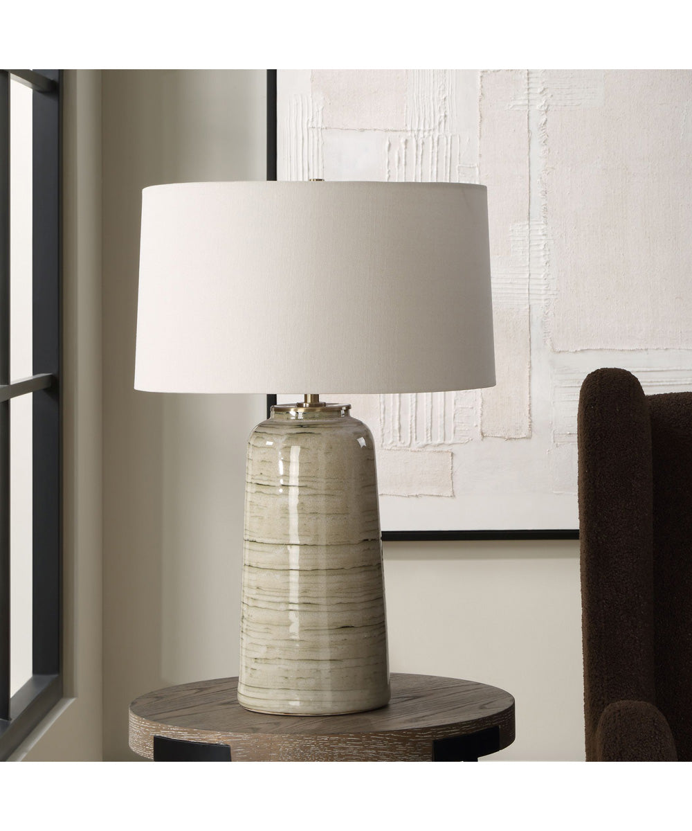 Strata Tan Glaze Table Lamp