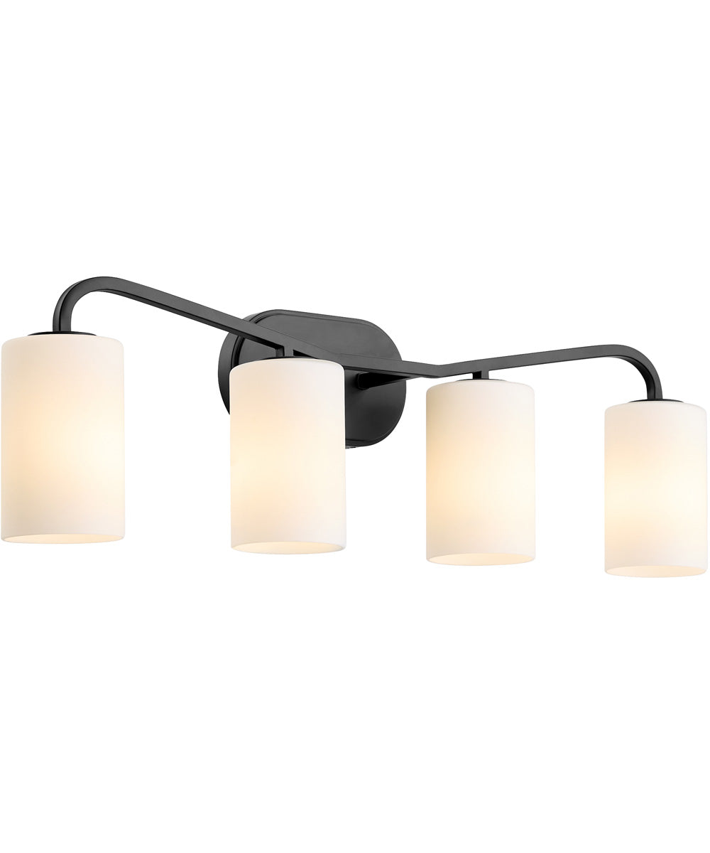 Rutherford 4-light Bath Vanity Light Matte Black