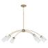 Arpeggio 6-light Chandelier Aged Brass