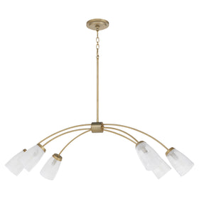 Arpeggio 6-light Chandelier Aged Brass