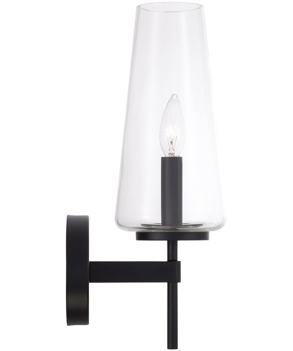 Aaron 1-Light Sconce Matte Black