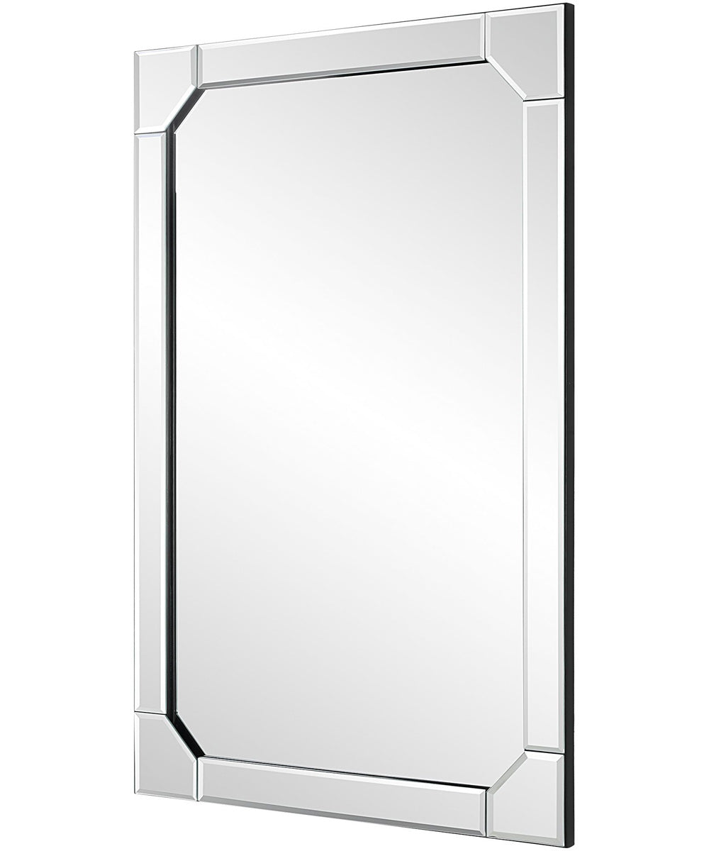 24x36" Wall Mirror Beveled Panels with Clipped Corners