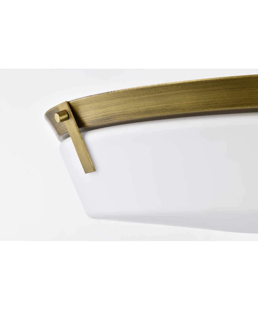 Rowen 4-Light Close-to-Ceiling Natural Brass