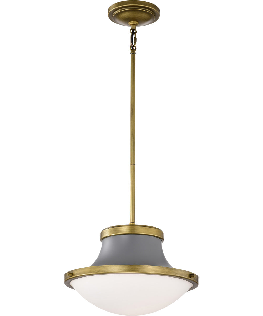 Lafayette 1-Light Pendant Matte Gray