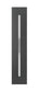 Profiled 1-Light Outdoor Lighting Textured Black