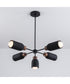 Pompeii 5-Light Pendant Lava / Black