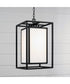 Aiden 1-Light Outdoor Hanging-Lantern Black