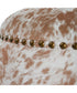 Gumdrop Cow Hide Ottoman