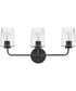 Kline 3-Light Medium Three Light Vanity in Black
