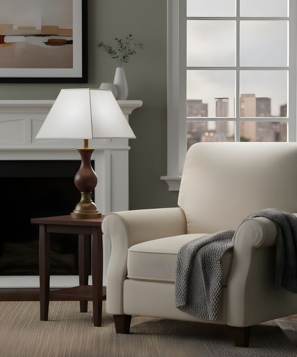 9x20x13 Off White Silk Shantung Tapered Square Hardback Lampshade