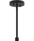 Mack 5-Light Linear Chandelier with Layered Glass Shades Matte Black