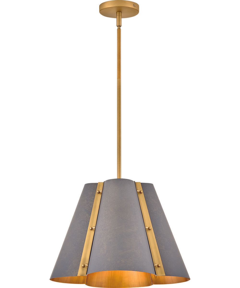 Bowman 1-Light Medium Pendant in Slate Bronze