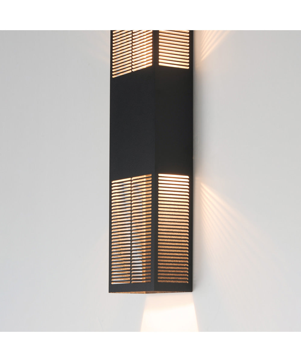 Grate 24 inch LED Outdoor Wall Sconce Black