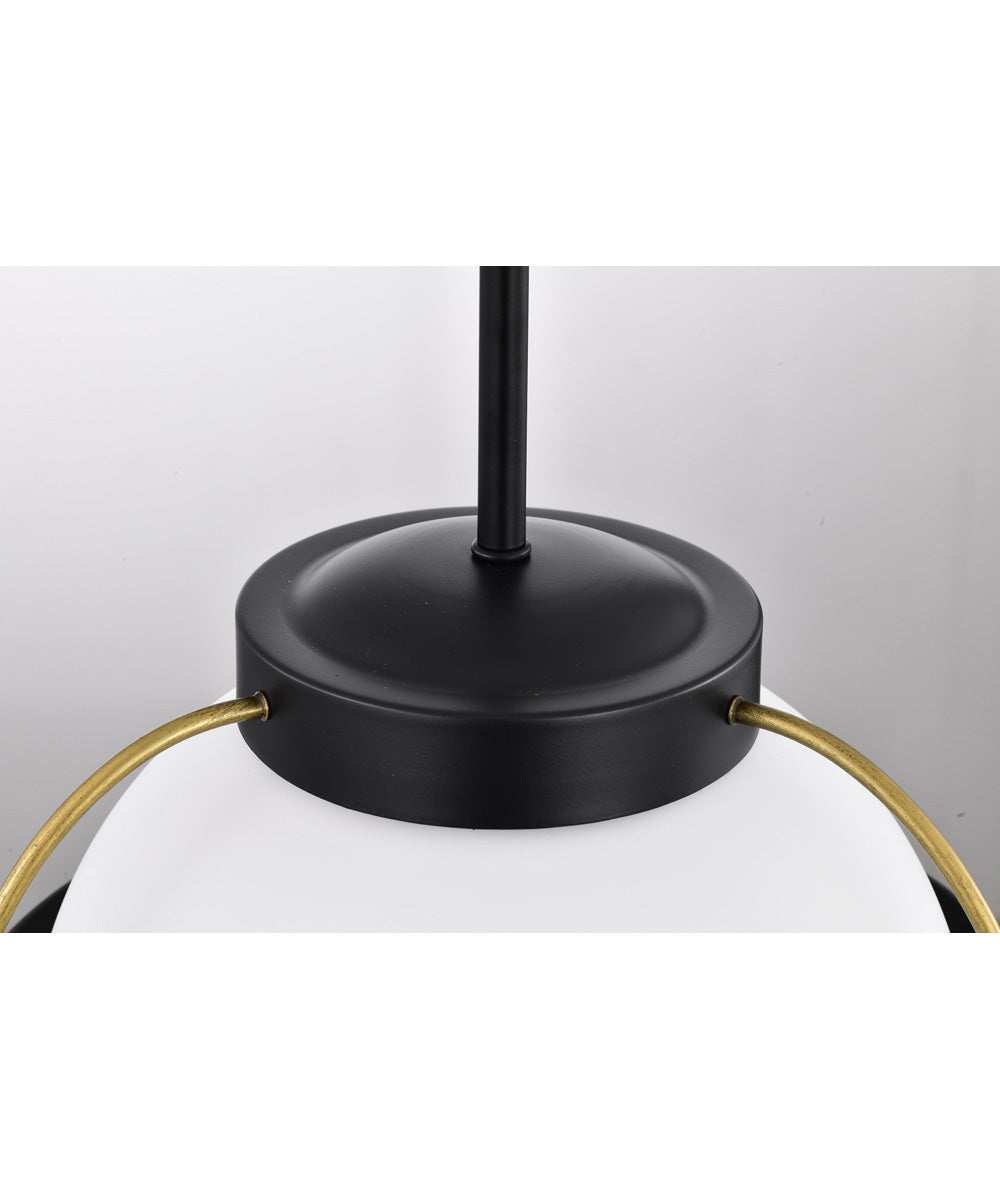 Lakeshore 1-Light Pendant Matte Black
