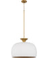 Stupa Pendant Studio White|Brushed Brass