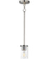 Lateral Mini Pendant Satin Nickel