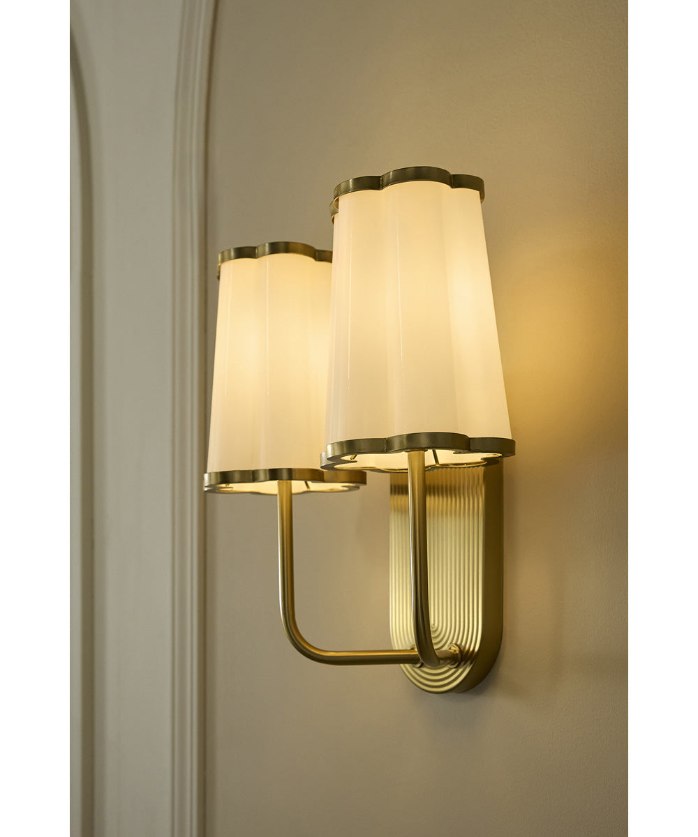 Belinder Wall Mount Light Fixture Aged Brass