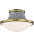 Lafayette 1-Light Close-to-Ceiling Matte Gray