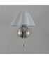 Saxon 1-Light Wall Sconce Polished Nickel