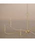 Ilia 6-Light Extra Large Chandelier Brushed Gold