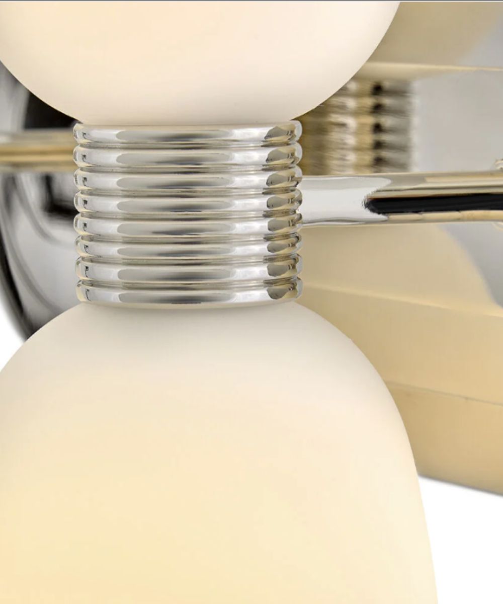 Tallulah 4-Light Small Two Light Vanity in Polished Nickel