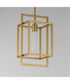 Gridline Single Pendant Natural Aged Brass