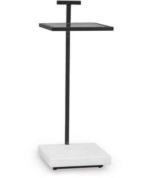 Mannill Accent Table Black/White