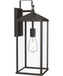 Cantley Extra Large Outdoor Wall Lantern with Clear Glass Panels Antique Bronze