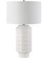 Window Pane White Table Lamp