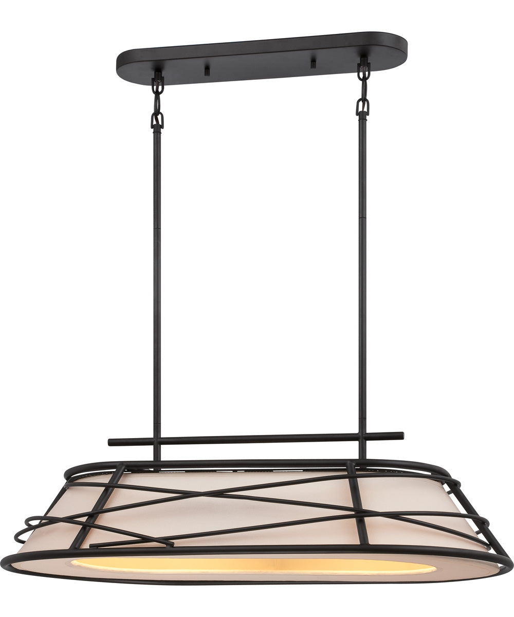 30"W Toro 2-Light Pendant Dark Bronze