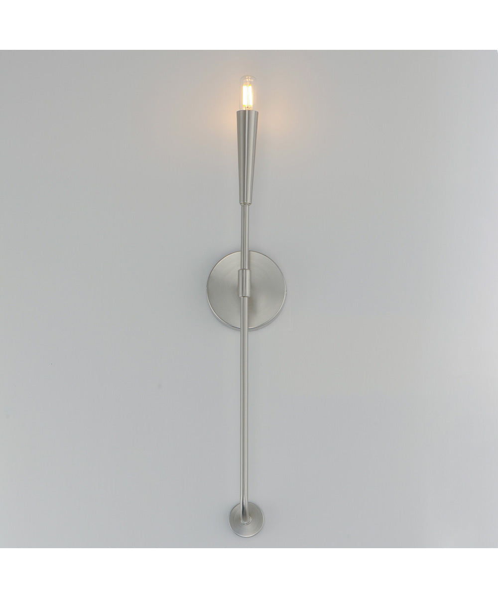 Vela 1-Light Sconce Satin Nickel