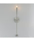 Vela 1-Light Sconce Satin Nickel