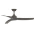 Drifter 52 inch Outdoor Fan w LED Charcoal / Grey Wood