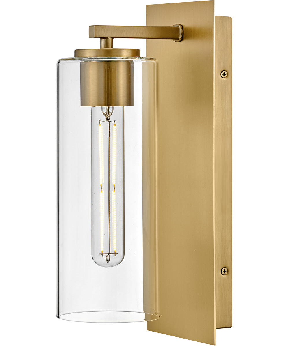 Lane 1-Light Medium Single Light Sconce in Lacquered Brass