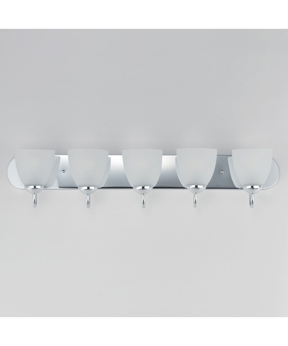 Axis 5-Light Strip Bath Vanity Polished Chrome