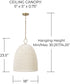Natalia 1-Light Pendant Aged Brass