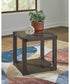 Breckington Rectangular End Table Dark Brown