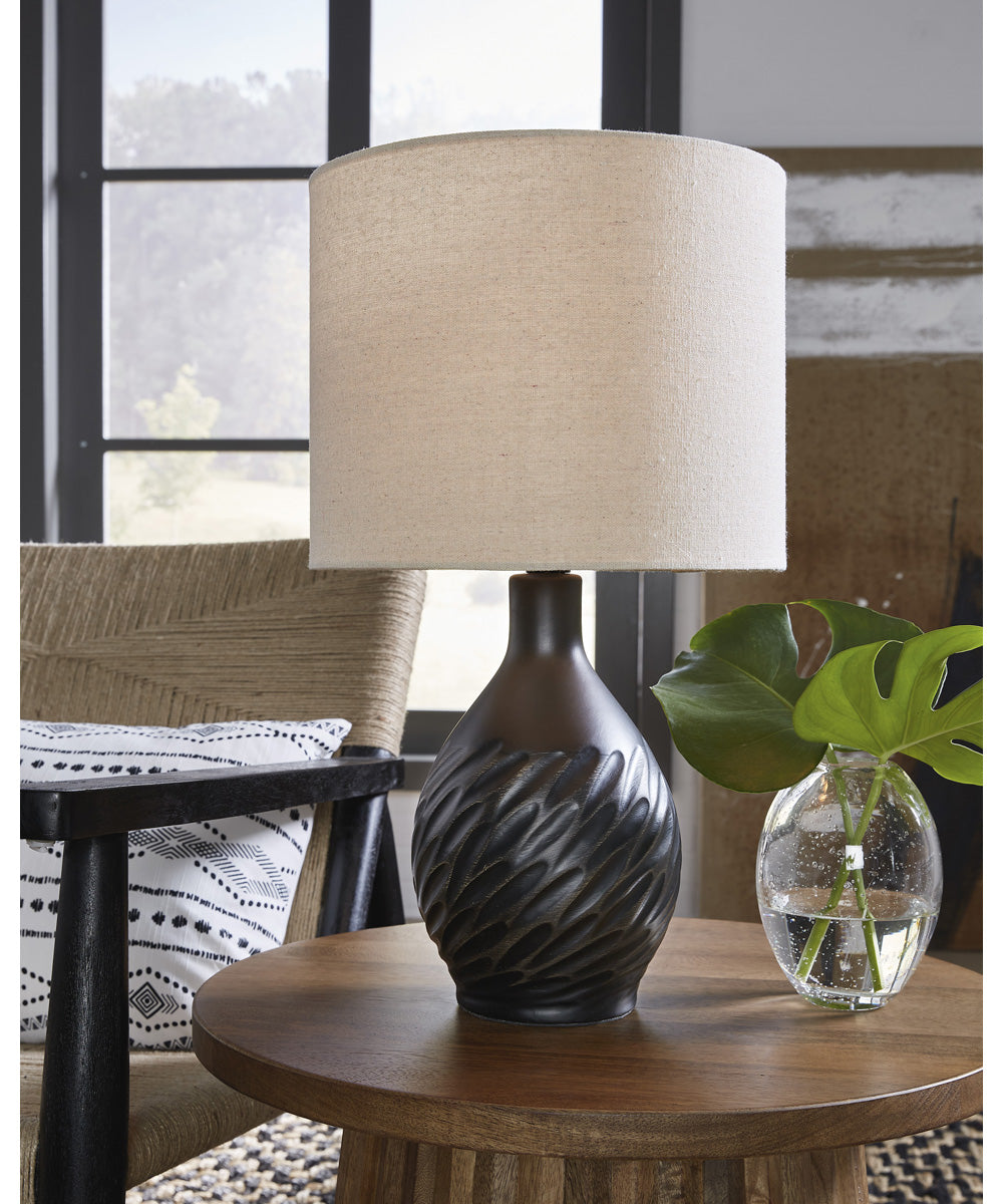 Garinton Ceramic Table Lamp Black